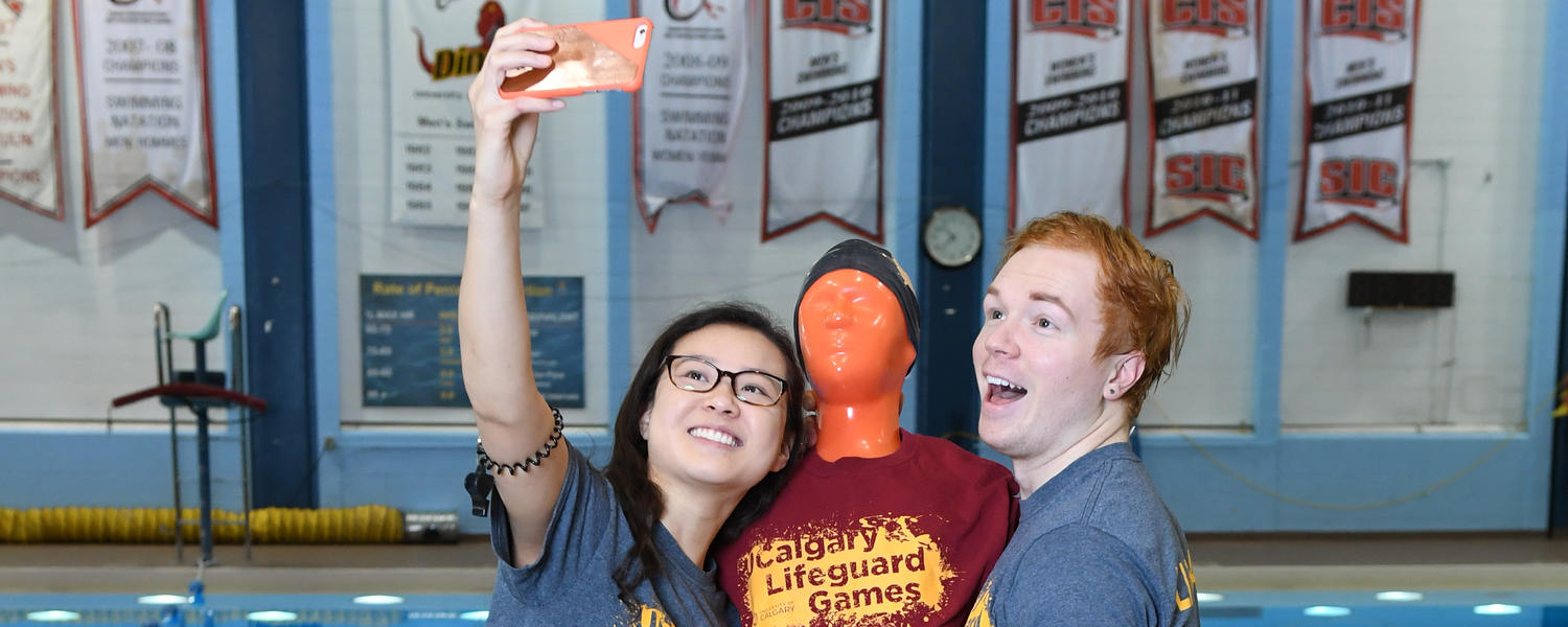 Lifeguards taking a selfie