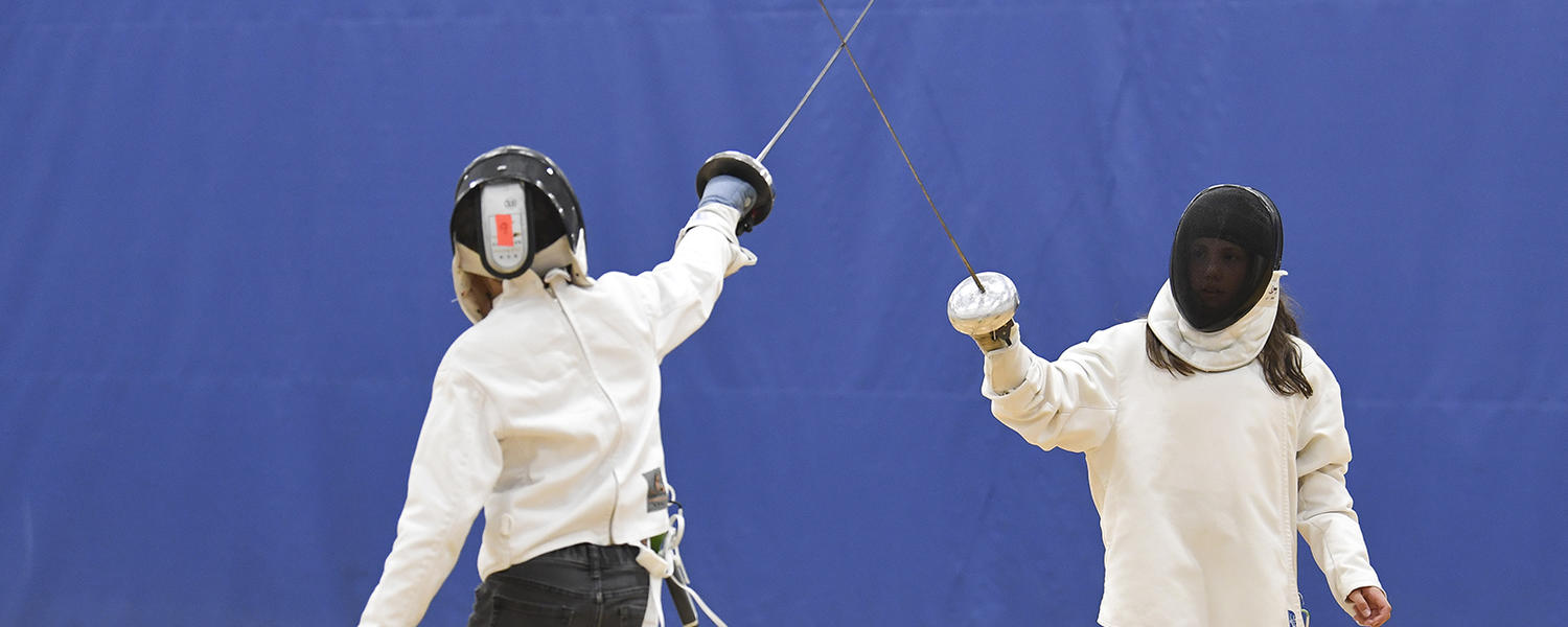 Girls in Fencing class at University of Calgary