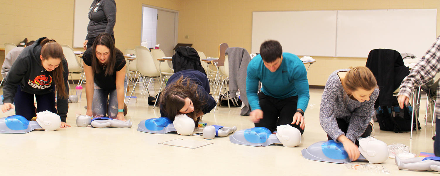 First aid and CPR Class at UCalgary Active Living