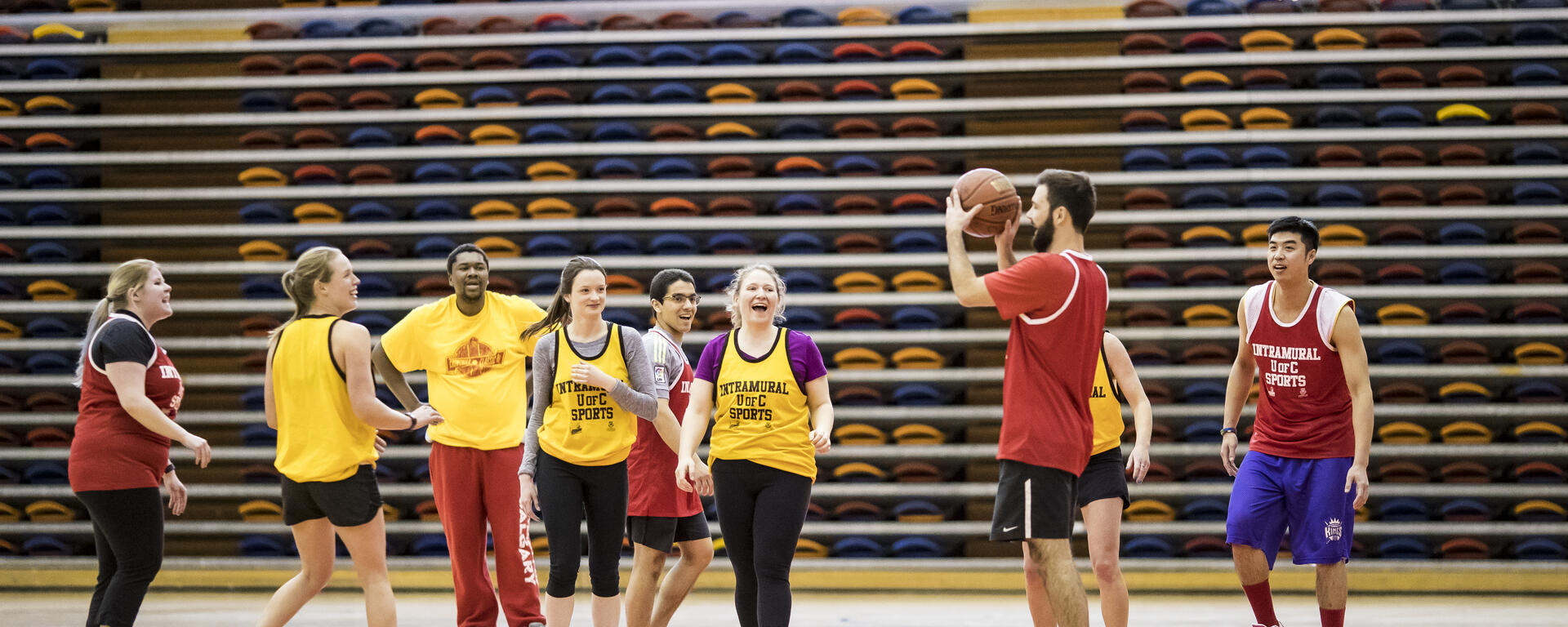 people playing basketball