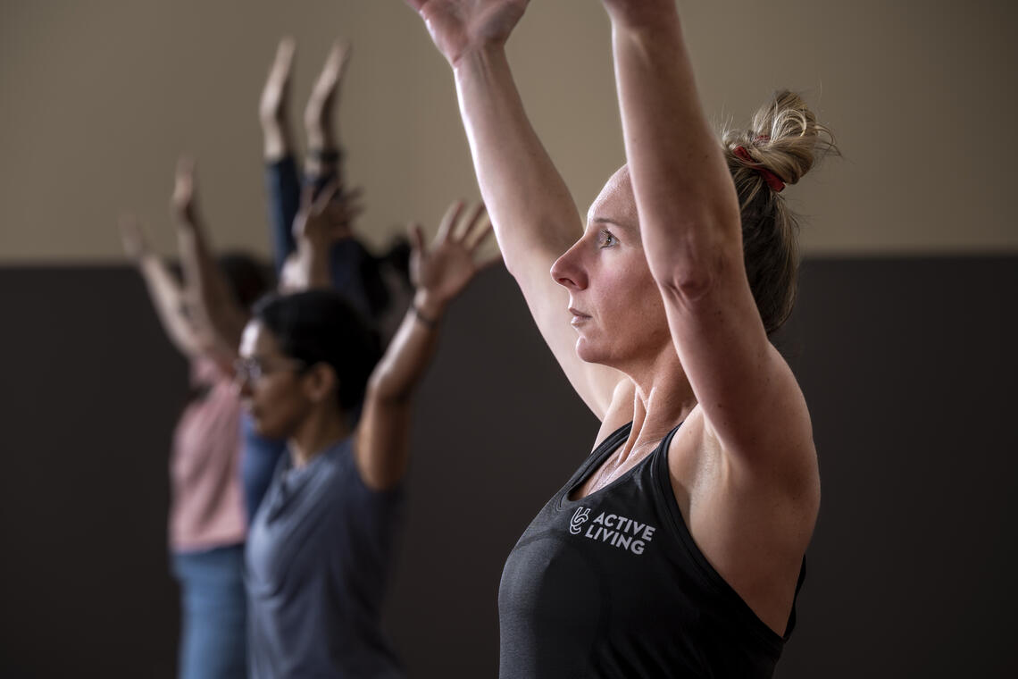 person doing yoga