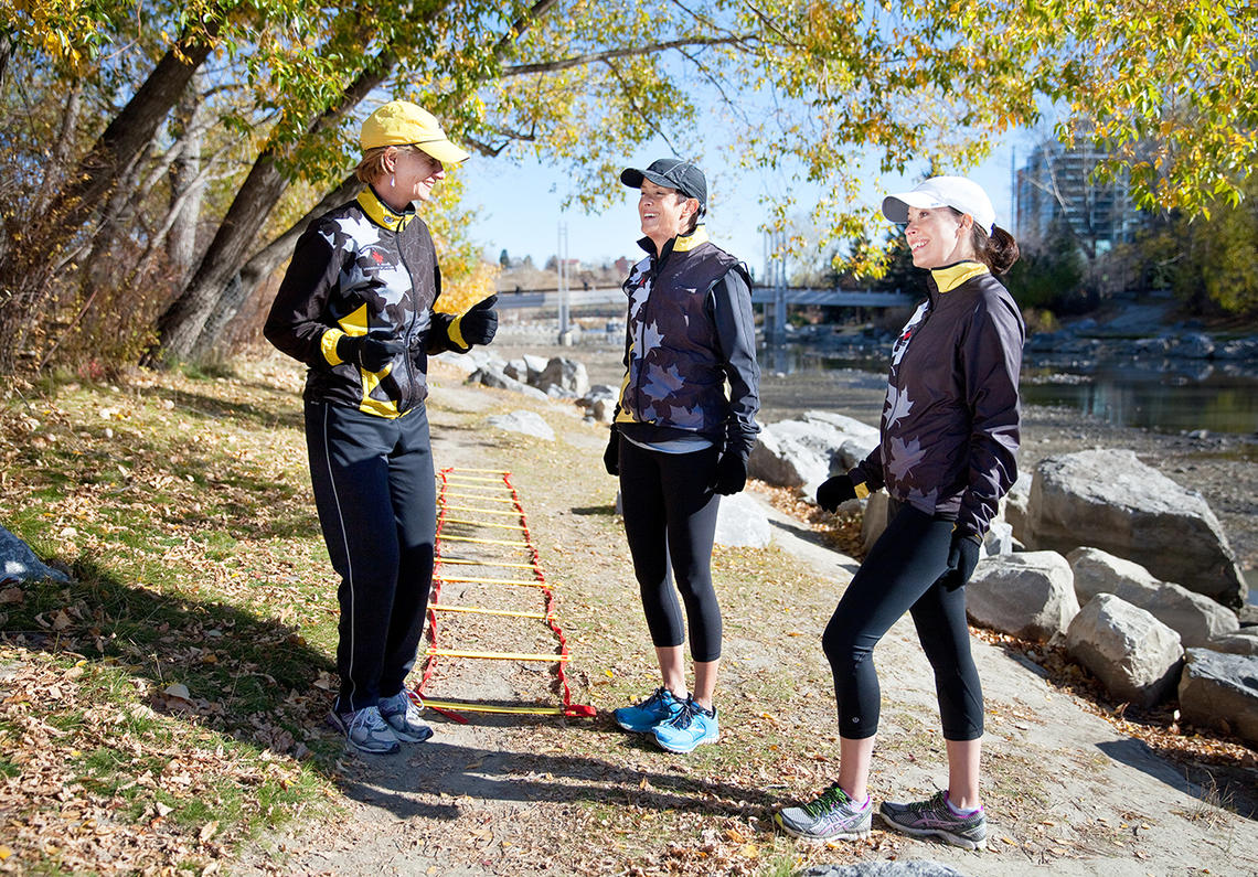 UCalgary marathon club meeting for cross-training