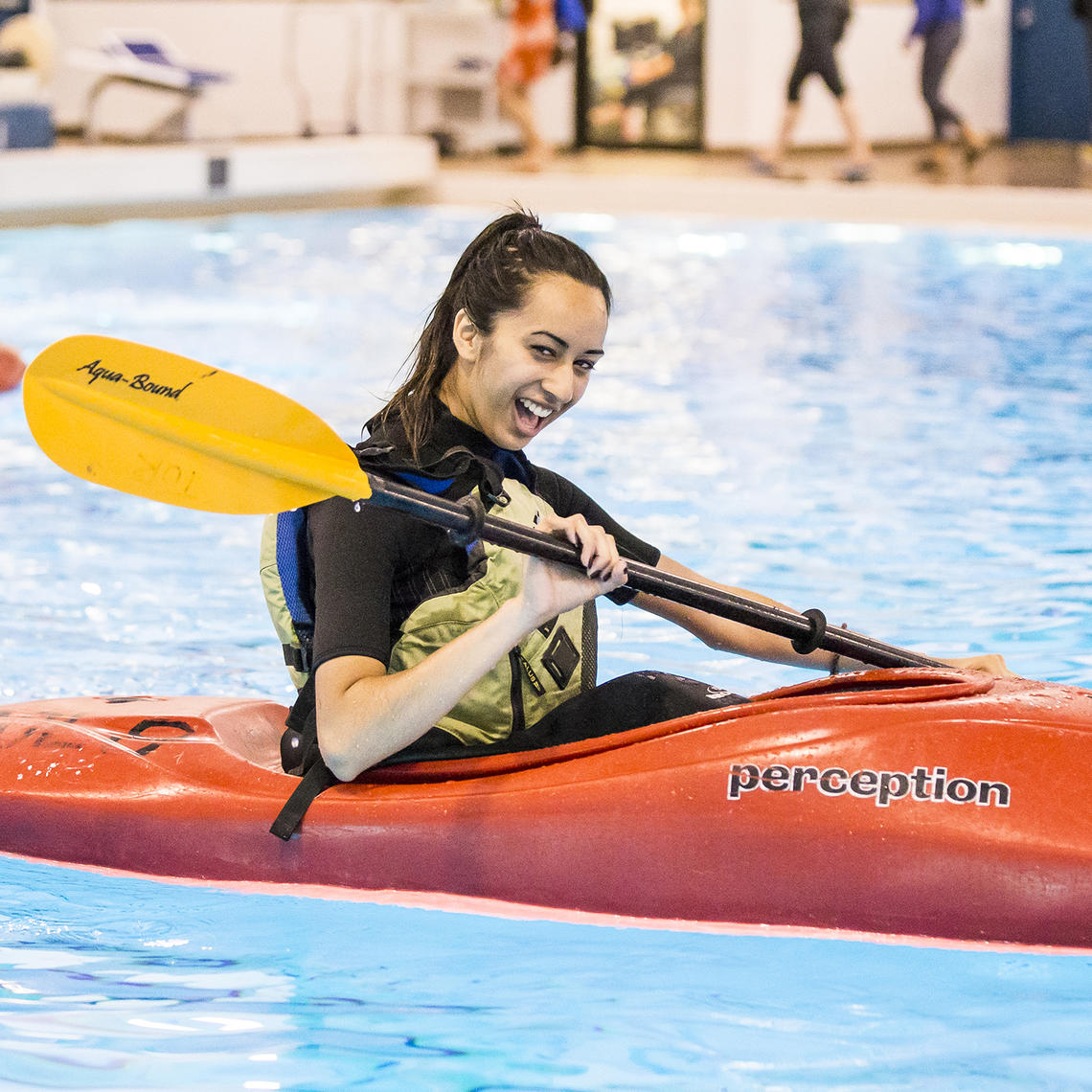 paddling course in the Aquatic Centre pool