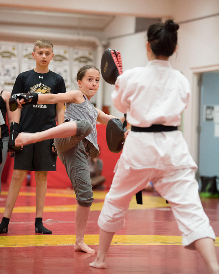 Karate class at UCalgary
