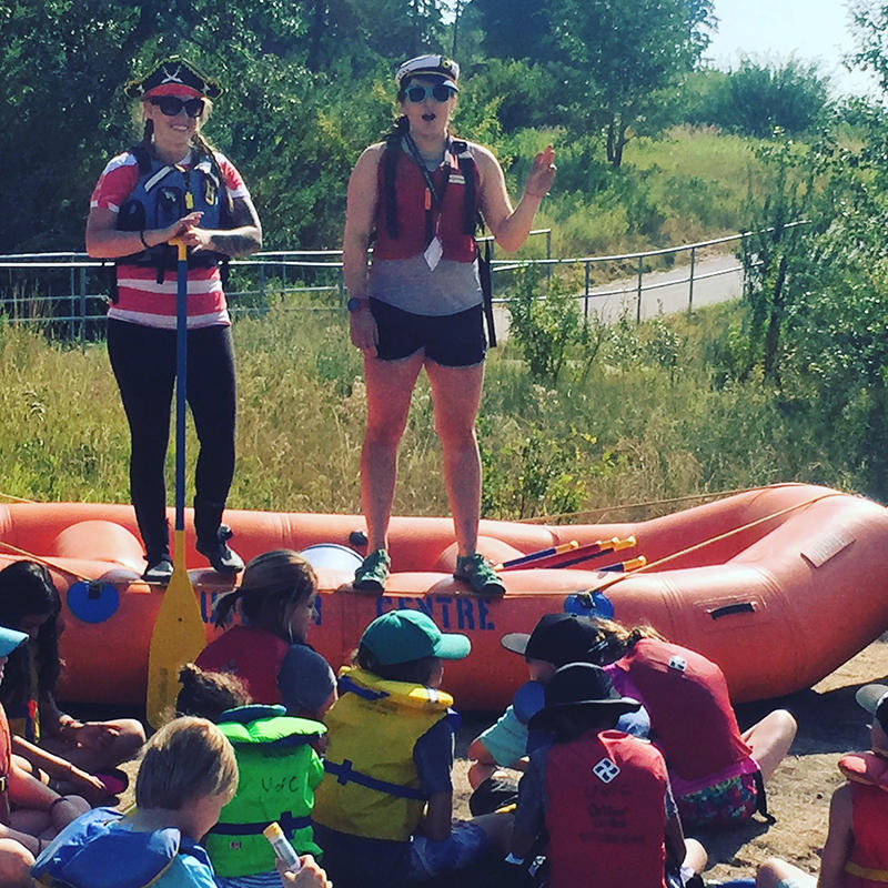 Rafting group lesson with UCalgary Outdoor Centre