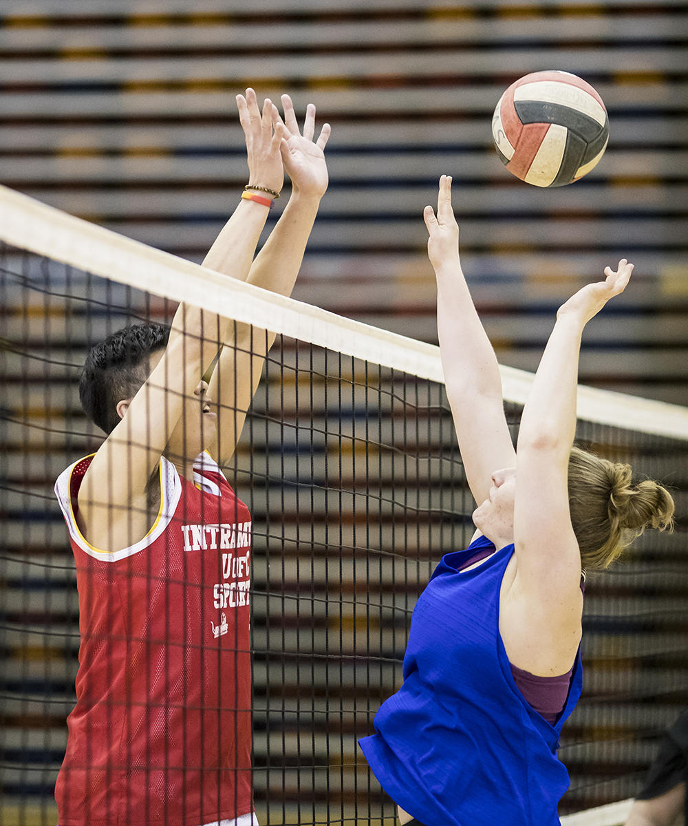 Pickup Volleyball game at UCalgary