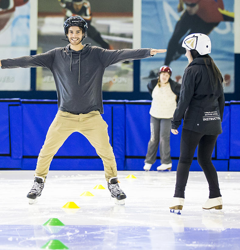 UCalgary skating class at the Olympic Oval