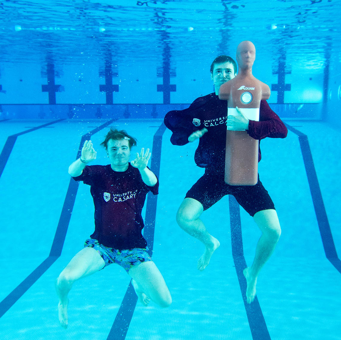 Lifeguards in the UCalgary pool