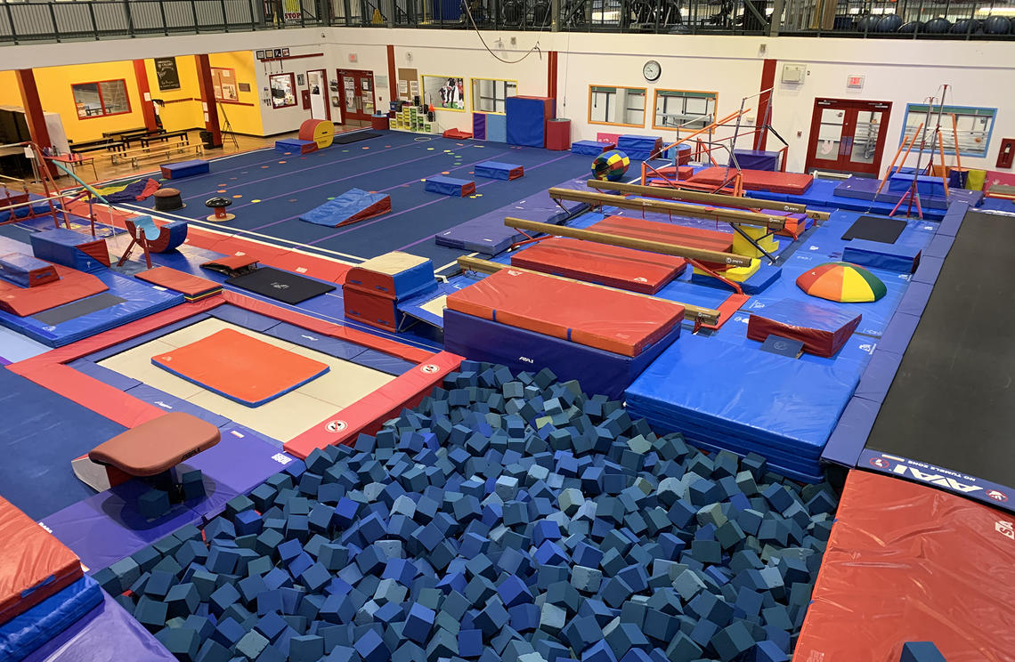 UCalgary Cochrane Gymnastics Centre overhead view