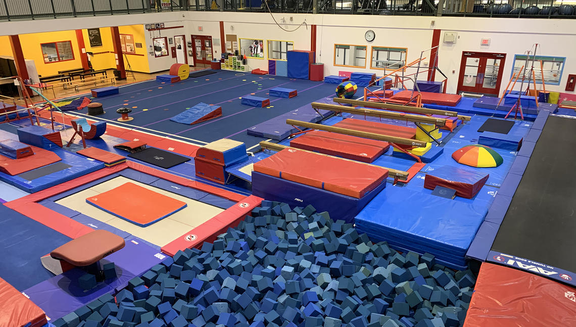 UCalgary Cochrane Gymnastics Centre overhead view