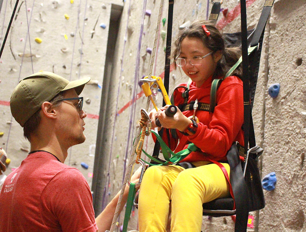 Adapted Climbing at University of Calgary