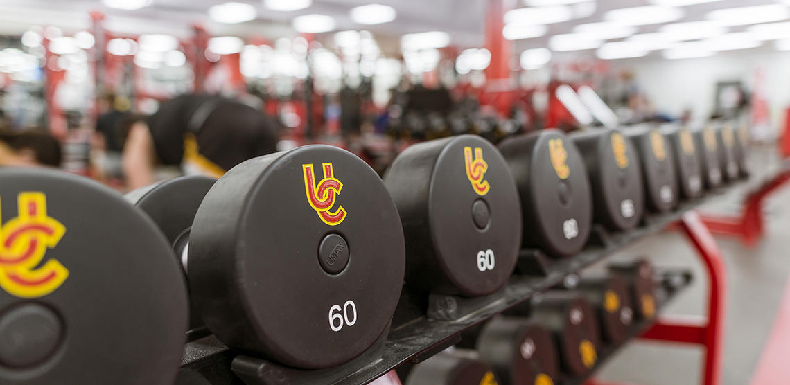 dumbbell rack at UCalgary Fitness Centre dumbbell rack at UCalgary Fitness Centre