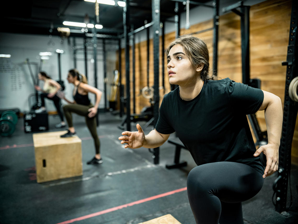 Women working out
