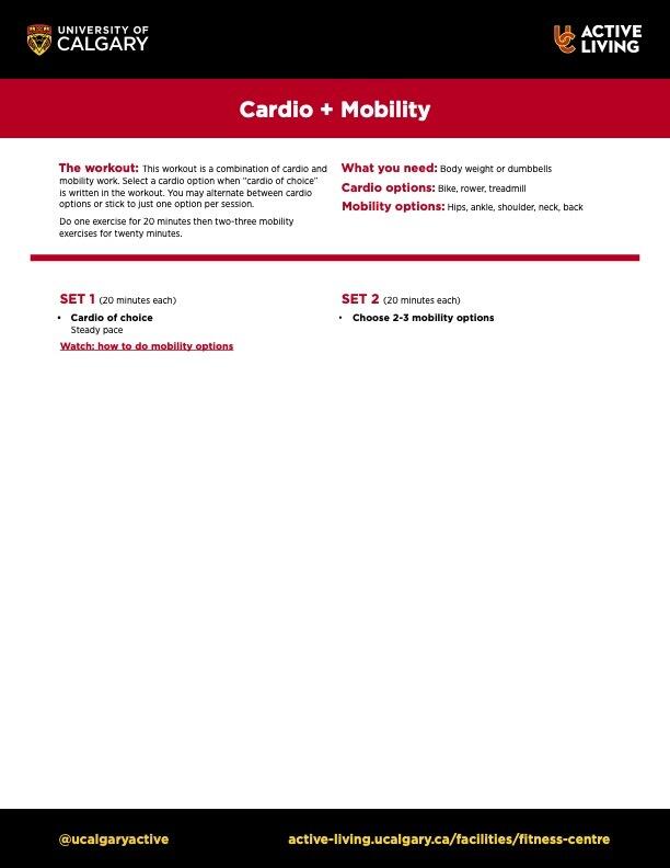 cardio and mobility
