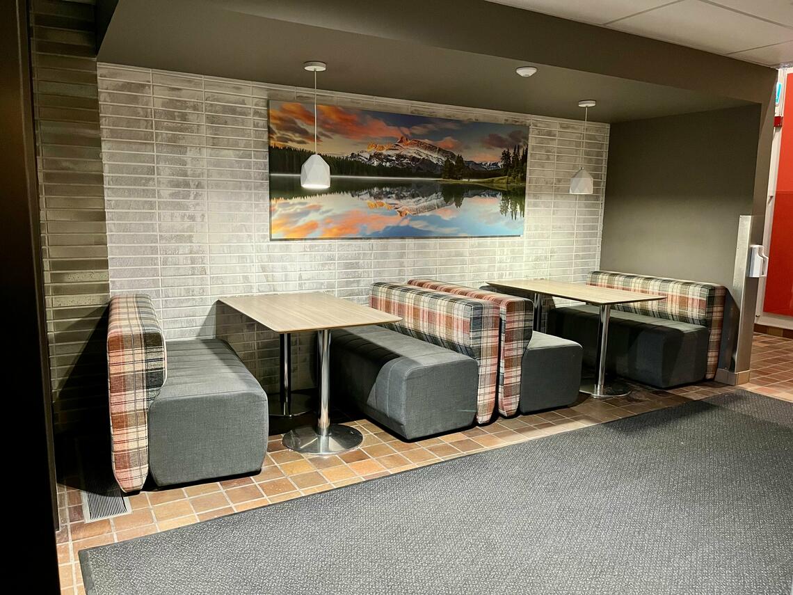 study booths by KNA west entrance