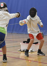 Kids fencing class at UCalgary